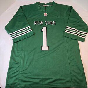 Men's Ahmad Sauce Gardner Gotham Green NY Jets Jersey Sz: L Green